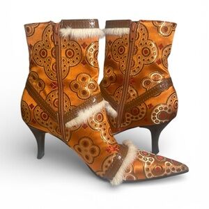 Vintage Casadei Princess Arancio Boots - Very Rare